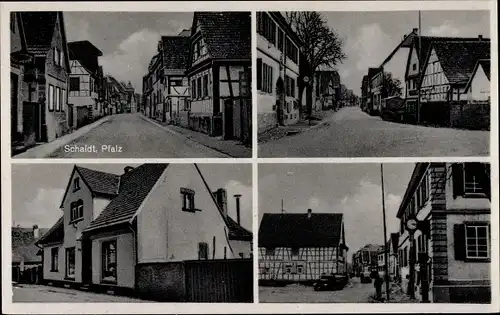 Ak Schaidt Wörth am Rhein in der Pfalz, Handlung, Ortsansichten