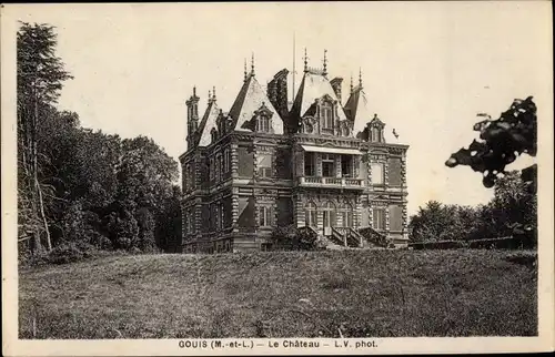 Ak Gouis Maine et Loire, le Château