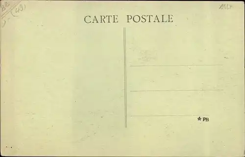 Ak Durtal Maine et Loire, l' Église et l'entrée du Château