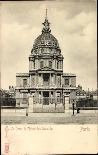 Ak Paris VII. Le Dome de l'Hotel des Invalides
