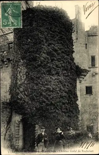 Ak Nuits sous Ravieres Yonne, Chateau feodal de Rochefort