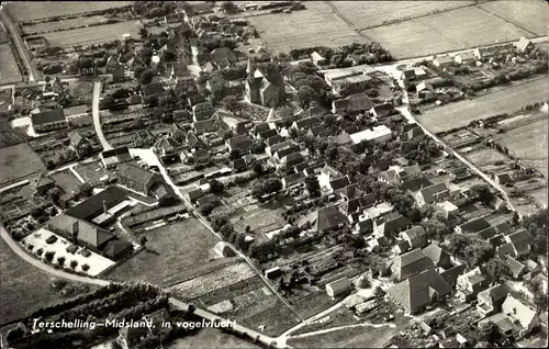 Ak Midsland Terschelling Friesland Niederlande, Luftbild