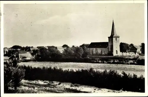 Ak Hoorn Terschelling Friesland Niederlande,  Ned. Herv. Kerk