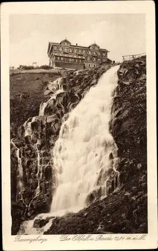 Ak Špindlerův Mlýn Spindlermühle Riesengebirge Region Königgrätz, Labská bouda, Elbfallbaude