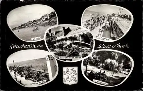 Ak Luc sur Mer Calvados, Plage, Promenade, l'heure du Bain, squelette de la baleine, les kangouroos