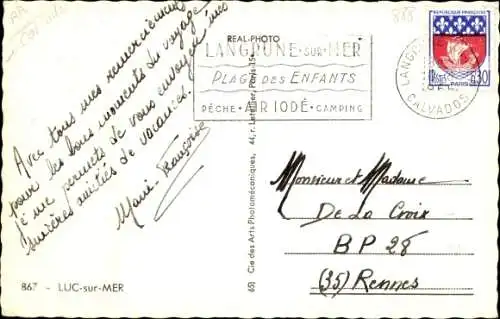 Ak Luc sur Mer Calvados, Plage, Promenade, l'heure du Bain, squelette de la baleine, les kangouroos