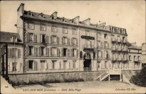 Ak Luc sur Mer Calvados, Hôtel Belle-Plage