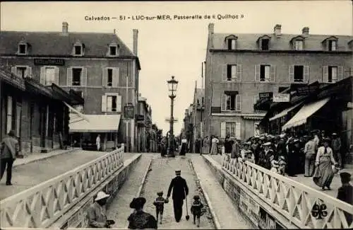 Ak Luc sur Mer Calvados, Passerelle de Quilhoc