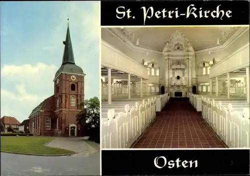 Ak Osten Niedersachsen, St. Petri Kirche, Innenansicht