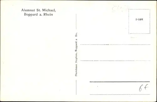 Ak Boppard am Rhein, Alumnat St. Michael