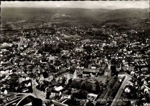 Ak Bendorf am Rhein, Fliegeraufnahme vom Ort