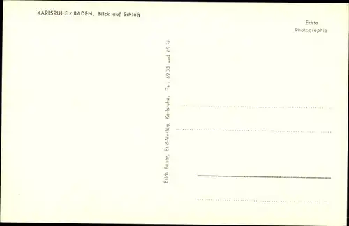 Ak Karlsruhe in Baden, Blick auf Schloss und Stadt, Luftbild
