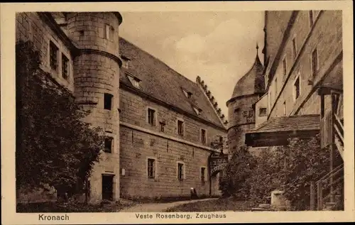 Ak Kronach in Oberfranken, Veste Rosenberg, Zeughaus