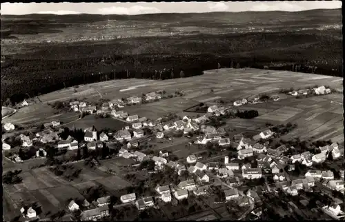 Ak Dobel im Schwarzwald, Gesamtansicht, Fliegeraufnahme