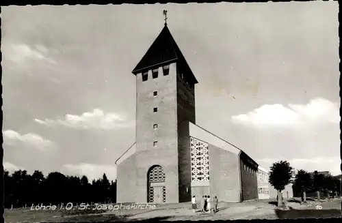 Ak Lohne in Oldenburg, Sankt Josephskirche