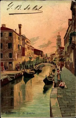 Künstler Ak Venezia Venedig Veneto, Rio Girardini