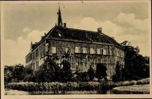 Ak Lüdinghausen Münsterland, Landwirtschaftsschule