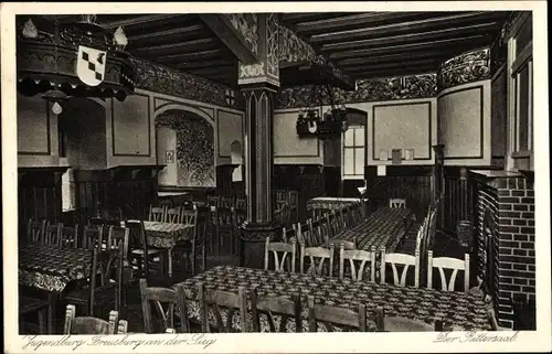 Ak Freusburg Kirchen an der Sieg, Jugendburg, Rittersaal