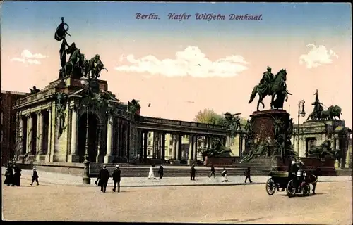 Ak Berlin Mitte, Kaiser Wilhelm Denkmal