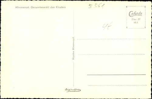 Ak Himmerod Großlittgen in der Eifel, Gesamtansicht des Klosters