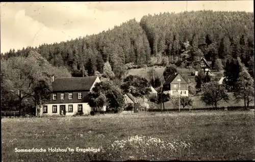 Ak Holzhau Rechenberg Bienenmühle Erzgebirge, Teilansicht