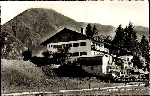 Ak Tegernsee in Oberbayern, Haus Hochland