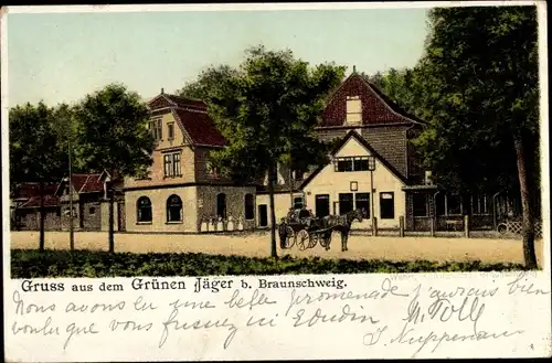 Ak Braunschweig in Niedersachsen, Gruss aus dem Grünen Jäger