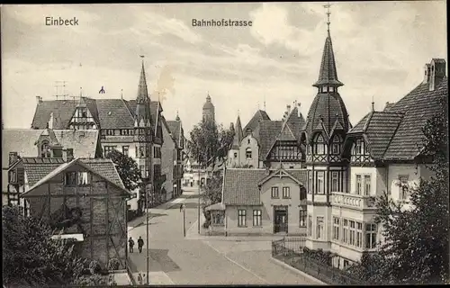 Ak Einbeck in Niedersachsen, Bahnhofstraße