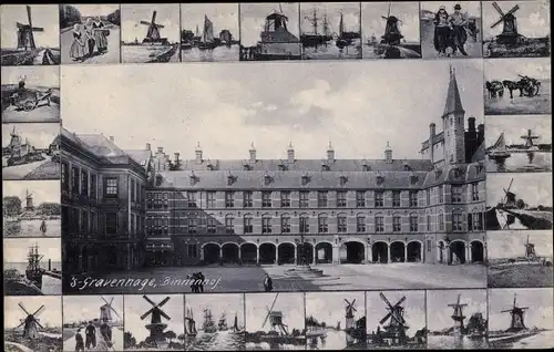 Ak 's Gravenhage Den Haag Südholland, Binnenhof, Molen