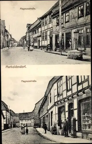 Ak Markoldendorf Dassel in Niedersachsen, Magnusstraße, Geschäft