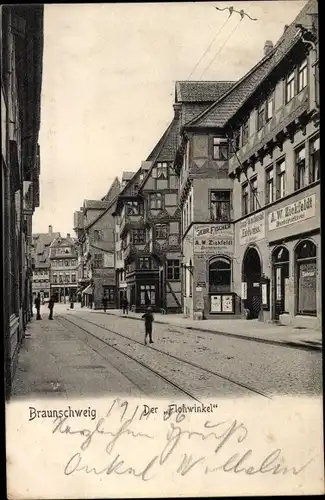 Ak Braunschweig in Niedersachsen, Flohwinkel, Geschäft A. W. Zickfeldt