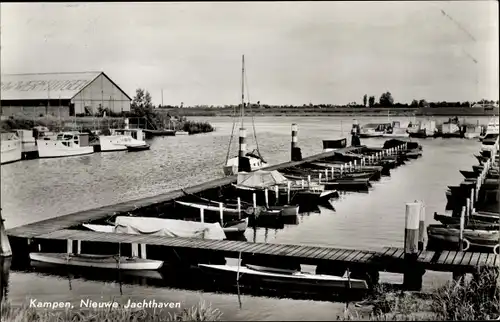 Ak Kampen Overijssel Niederlande, Nieuwe Jachthaven, Bootsstege