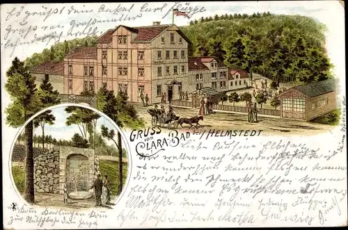 Litho Helmstedt in Niedersachsen, Clara Bad, Trinkbrunnen