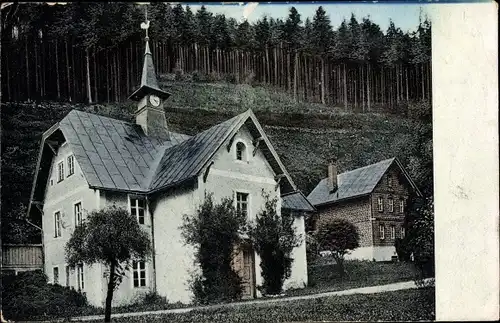 Ak Duszniki Zdrój Bad Reinerz Schlesien, Alte Schmelze, Mendelssohnhaus