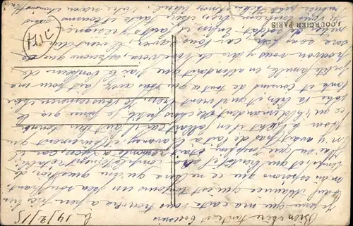 Ak Guerre 1914, En Argonne, le 75 aux environs de Saint Hubert, I WK