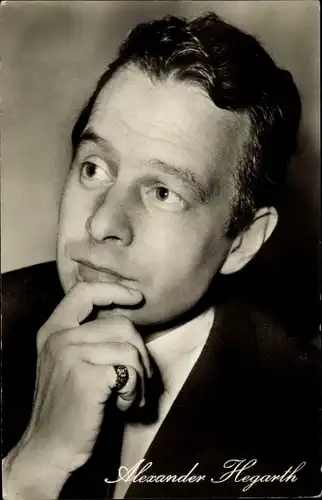 Ak Schauspieler Alexander Hegarth, DEFA Film, Meine Frau macht Musik, Portrait