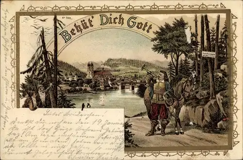 Litho Behüt' Dich Gott, Trompeter von Säckingen