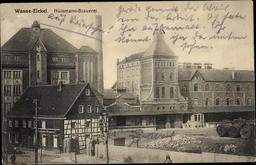 Ak Wanne Eickel Herne im Ruhrgebiet, Hülsmann Brauerei