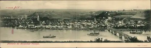 Klapp Ak Vilshofen an der Donau Niederbayern, Panorama