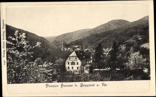 Ak Boppard am Rhein, Pension Henzler