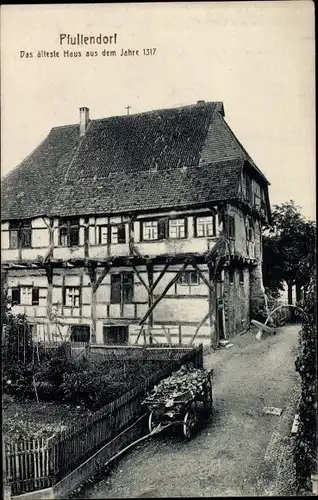 Ak Pfullendorf in Baden Württemberg, ältestes Haus aus dem Jahre 1317