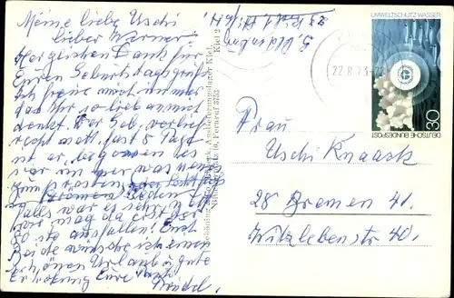 Ak Kiel, Rathaus mit Stadttheater