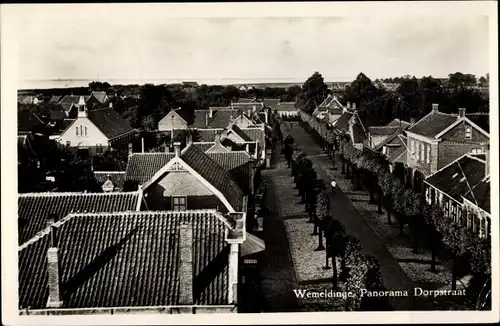 Ak Wemeldinge Zeeland Niederlande, Panorama Dorpstraat