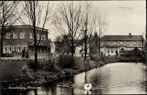 Ak Steenbergen Nordbrabant Niederlande, Plantsoen