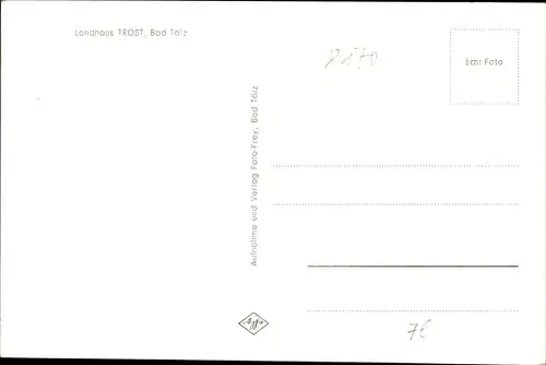 Ak Bad Tölz in Oberbayern, Landhaus Trost