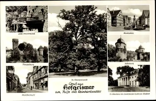 Ak Hofgeismar in Nordhessen, Sababurg, Marktplatz, Münsterstraße, Alte Wassermühle