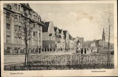 Ak Essen im Ruhrgebiet, Hufelandstraße, Kirchturm