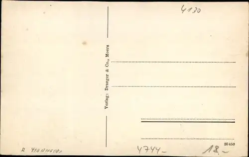 Ak Moers am Niederrhein, Steinstraße, Weißwarenhandlung