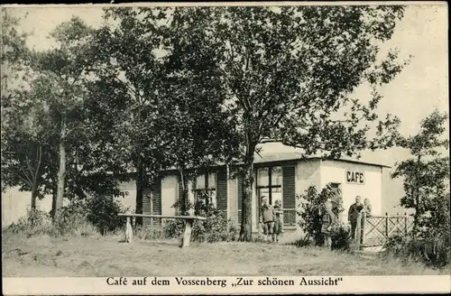 Ak Kranenburg Niederrhein, Cafe auf dem Vossenberg, Zur schönen Aussicht