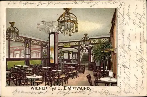 Litho Dortmund im Ruhrgebiet, Wiener Cafe, Innenansicht